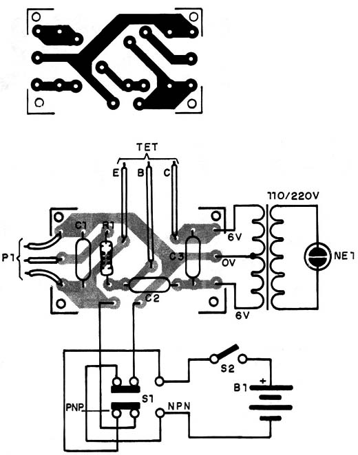 Figura 3 – Placa de circuito impresso para a montagem
