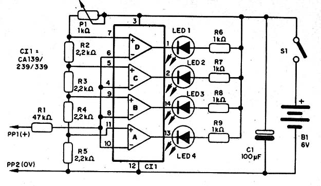    Figura 3 – Diagrama do voltímetro
