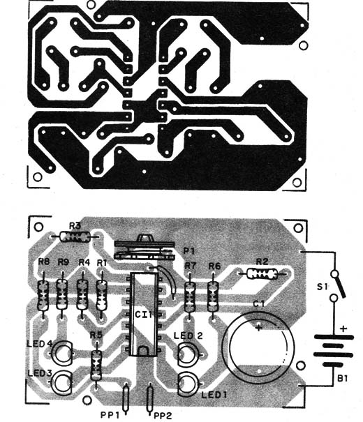    Figura 4 – Placa de circuito impresso para a montagem
