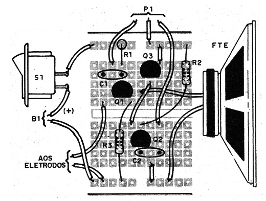    Figura 6 – Montagem em matriz de contatos
