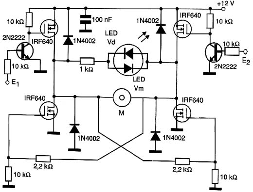 Controle completo HH usando Power-FETs. 