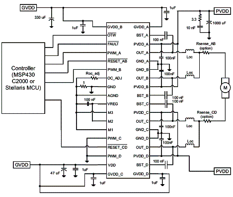 Figura 3 - Circuito de aplicação no modo paralelo. 