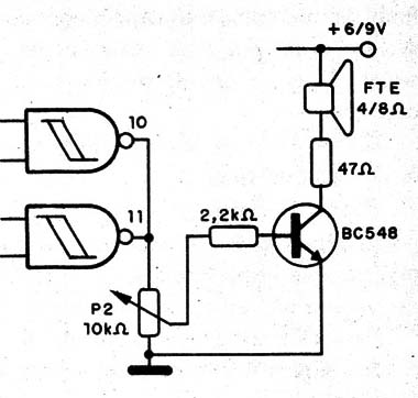 Figura 4 – Etapa para excitar alto-falante
