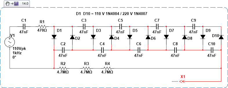    Figura 1 – Diagrama do ionizador