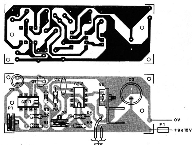 Figura 2 – Placa de circuito impresso para a montagem
