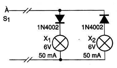 Substituindo LEDs por lâmpadas. 