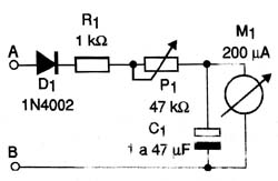 Diagrama do VU-METER SIMPLES 