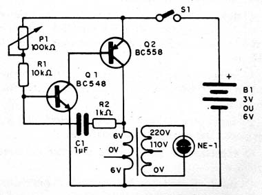 Figura 1 - Diagrama do estrobo-neon
