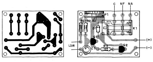 Figura 2 – Placa de circuito impresso para a montagem
