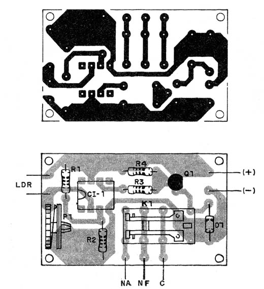    Figura 2 – Placa de circuito impresso para a montagem
