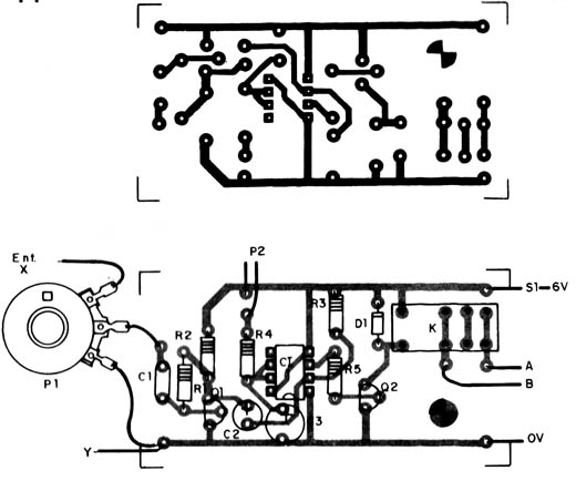    Figura 2 – Placa de circuito impresso para a montagem
