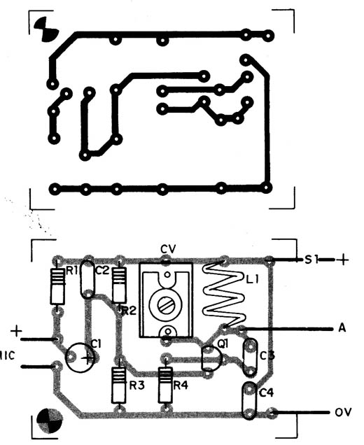   Figura 2 – Placa de circuito impresso para a montagem
