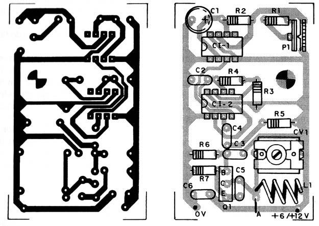    Figura 2 – Placa de circuito impresso para a montagem
