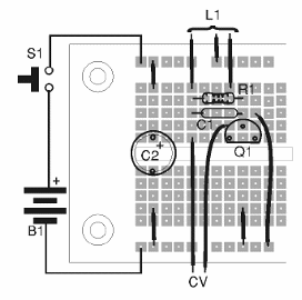 Figura 3 – Montagem em matriz de contatos
