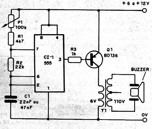    Figura 1 – Diagrama do buzzer
