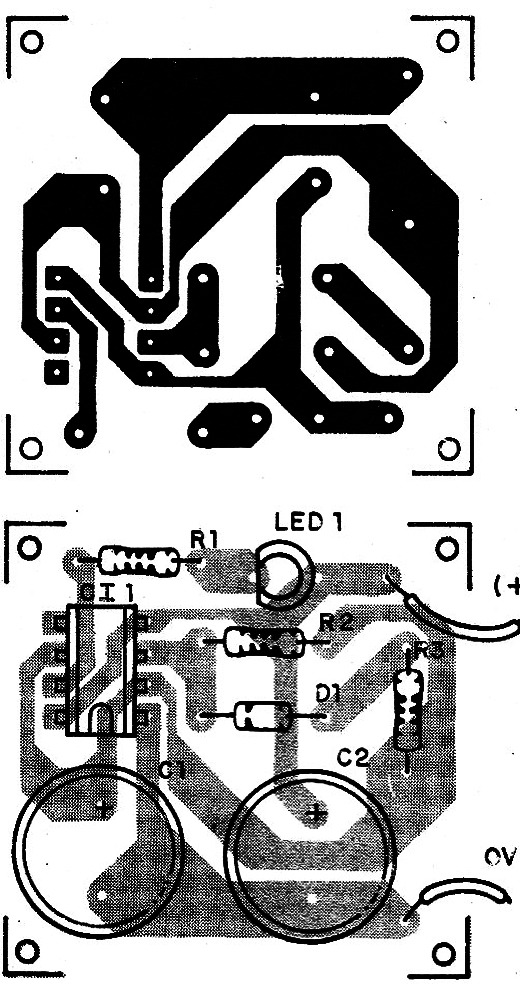    Figura 2 – Placa de circuito impresso para a montagem
