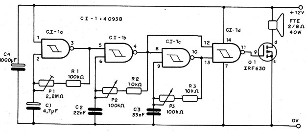    Figura 1 – Diagrama da sirene
