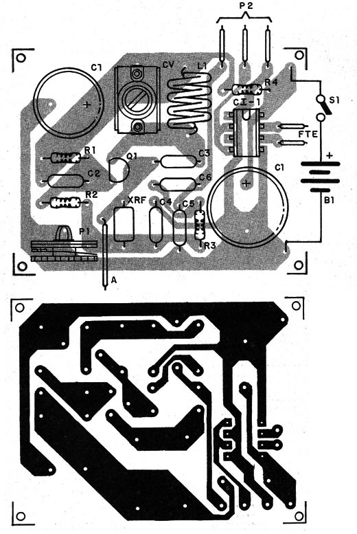    Figura 2 – Placa de circuito impresso para a montagem
