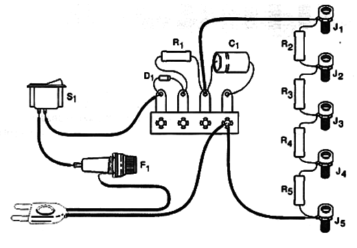 Figura 2 – Montagem numa ponte de terminais
