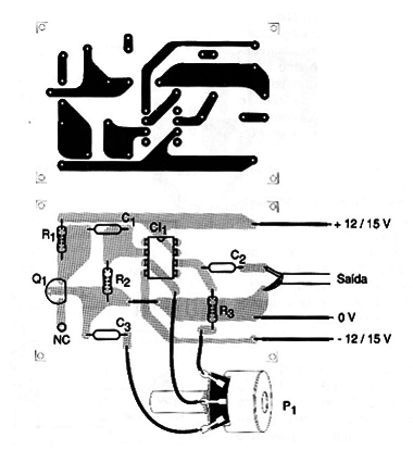 Figura 2 – Placa de circuito impresso para a montagem
