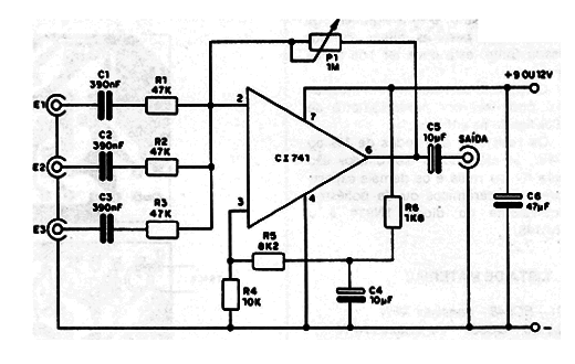 Figura 1 – Circuito do mixer
