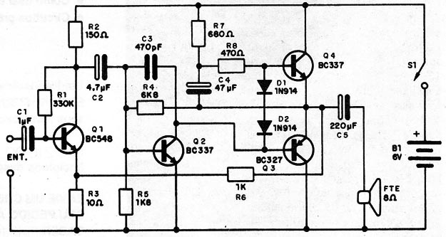 Figura 1 – Diagrama do amplificador
