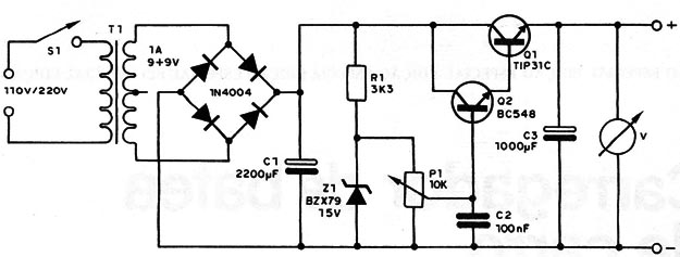    Figura 1 – Circuito da fonte
