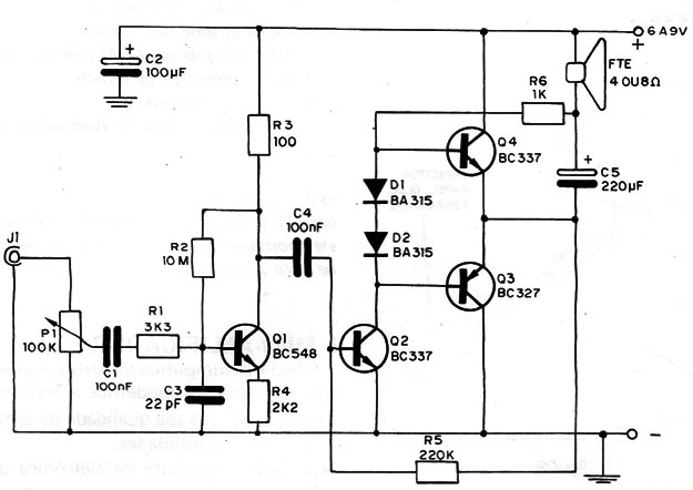 Figura 1 – Diagrama do amplificador
