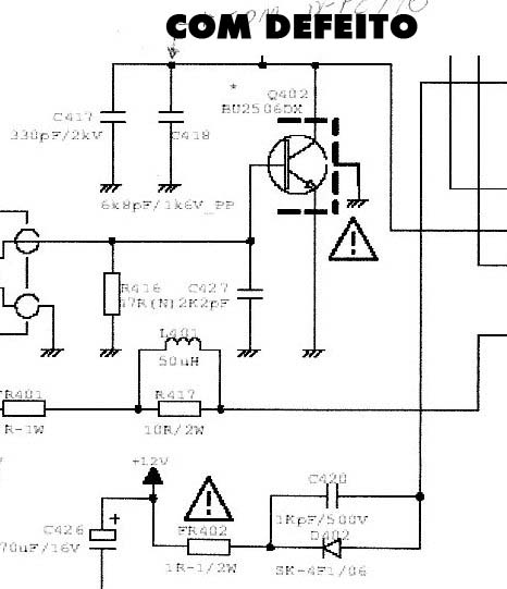 Diagrama do setor do aparelho fornecido pelo autor.
