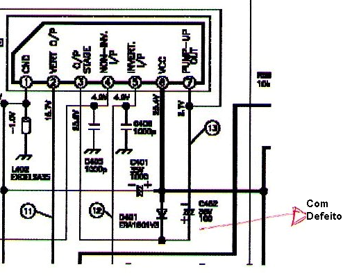 Diagrama do setor do aparelho fornecido pelo autor.
