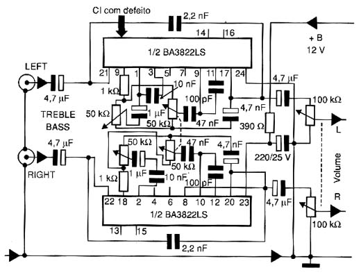 Diagrama do setor do aparelho fornecido pelo autor.
