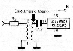 Diagrama do setor do aparelho fornecido pelo autor.
