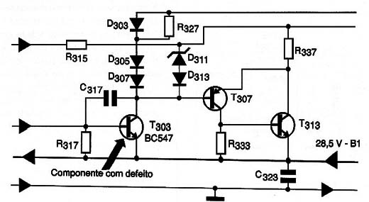 Diagrama do setor do aparelho fornecido pelo autor.
