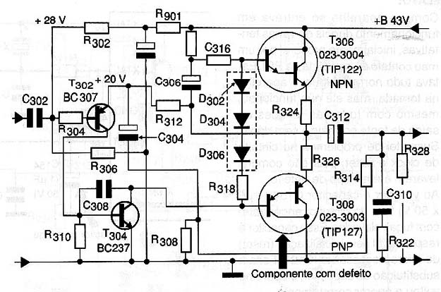 Diagrama do setor do aparelho fornecido pelo autor.
