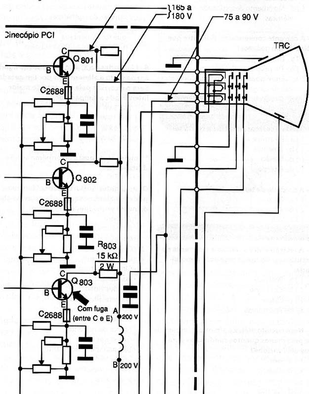 Diagrama do setor do aparelho fornecido pelo autor.
