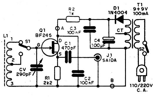    Figura 5 – Diagrama completo da antena ativa
