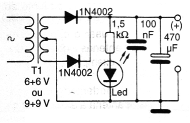    Figura 3 – Fonte de alimentação para o circuito
